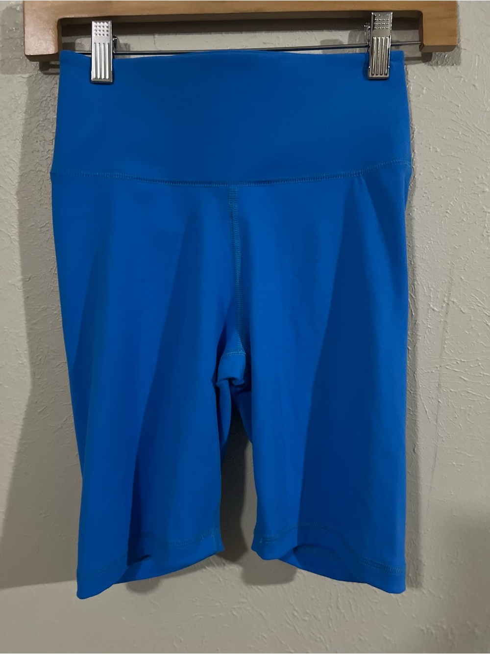 Minibeast Curve X Cargo Scrunch Blue Women's High-Waist Active Shorts size XS